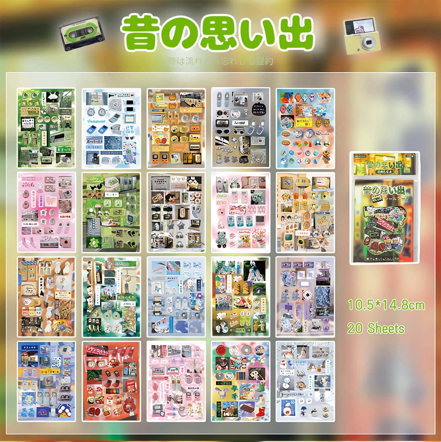 Книга с наклейками в стиле ретро Showa 20P | Винтажные японские наклейки для скрапбукинга, журналов и поделок | Милый эстетический декор
Книга с наклейками в стиле ретро Showa 20P | Винтажные японские наклейки для скрапбукинга, журналов и поделок | Милый эстетический декор