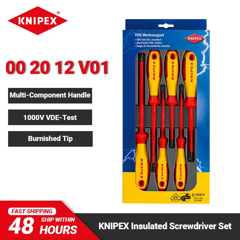 KNIPEX 00 20 12 V01 1000 В Набор изолированных отверток с тестом VDE, 4 шт. Винты с шлицем, 2 шт. Винты с крестообразным утоплением Phillip PH1 PH2
KNIPEX 00 20 12 V01 1000 В Набор изолированных отверток с тестом VDE, 4 шт. Винты с шлицем, 2 шт. Винты с крестообразным утоплением Phillip PH1 PH2
