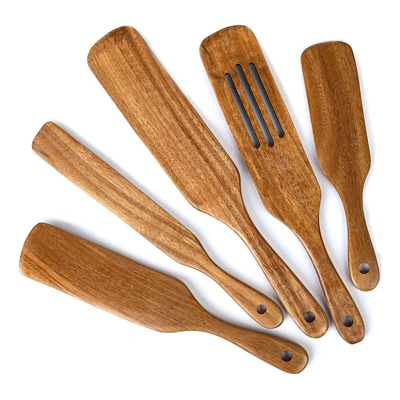 5Pcs Wooden Spoons For Cooking Made With Premium Teak Wood-Cookware Utensils For Non Stick , Baking, Smashing
5Pcs Wooden Spoons For Cooking Made With Premium Teak Wood-Cookware Utensils For Non Stick , Baking, Smashing