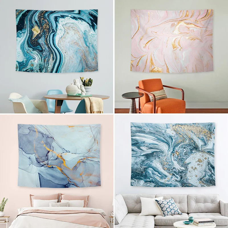 Nordic Blue Marble Polyester Wall Hanging Tapestry Ins Abstract Colorful Stripe Line Carpet Bedroom Background Cloth Home Decor
Nordic Blue Marble Polyester Wall Hanging Tapestry Ins Abstract Colorful Stripe Line Carpet Bedroom Background Cloth Home Decor