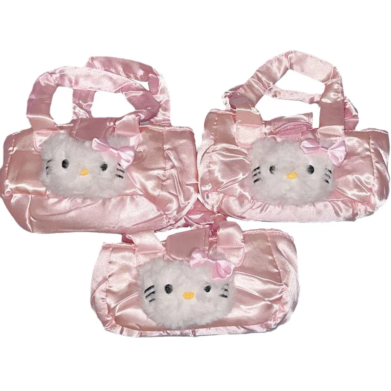 Kawaii Sanrioed аниме Kittys большая емкость сумка плюшевые куклы сотовый телефон ключи
