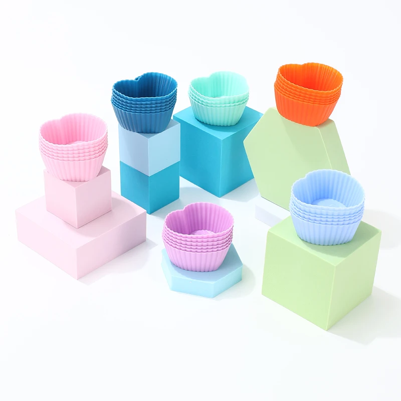Silicone Cake Mold Heart Shaped Muffin Cupcake Baking Molds Kitchen Cooking Bakeware Maker 12pcs/Set DIY Cake Decorating Tools
Silicone Cake Mold Heart Shaped Muffin Cupcake Baking Molds Kitchen Cooking Bakeware Maker 12pcs/Set DIY Cake Decorating Tools
