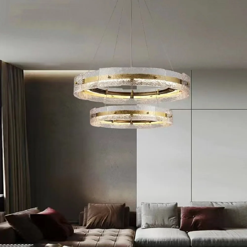 Chandeliers LED pendant lamp Modern luxury Crystal Rings for Living Room Dining Bedroom Round Kitchen Decor Indoor Light
Chandeliers LED pendant lamp Modern luxury Crystal Rings for Living Room Dining Bedroom Round Kitchen Decor Indoor Light