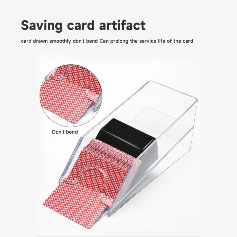 For Shuffler & Dealing 4/6-deck Game Gambling Shoe Playing Acrylic Dealer Games Pokers Blackjacks Family Durable Card
For Shuffler & Dealing 4/6-deck Game Gambling Shoe Playing Acrylic Dealer Games Pokers Blackjacks Family Durable Card