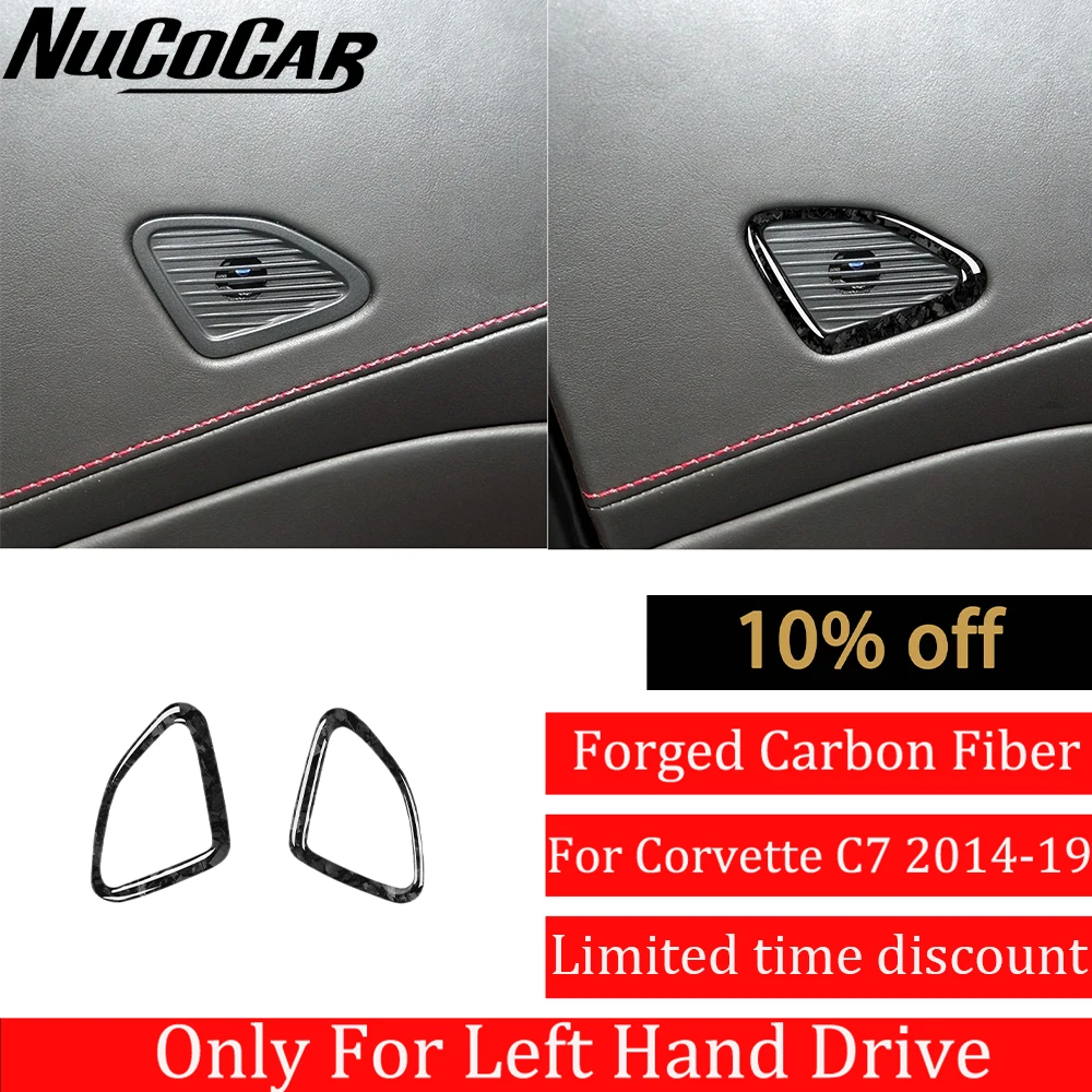 Forged Real Carbon Fiber Car Interior Door Bottom Speaker Frame Cover Trim Accessory Stickers For Chevrolet Corvette C7 2014-19
Forged Real Carbon Fiber Car Interior Door Bottom Speaker Frame Cover Trim Accessory Stickers For Chevrolet Corvette C7 2014-19
