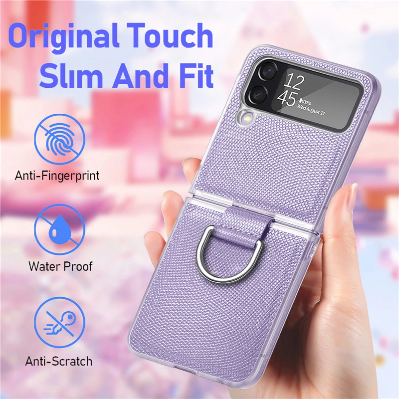 Beautiful Ring Case For Samsung Galaxy Z Flip 4 Cover With Ring Holder Hard PC Cover For Galaxy Z Flip4 5G
Beautiful Ring Case For Samsung Galaxy Z Flip 4 Cover With Ring Holder Hard PC Cover For Galaxy Z Flip4 5G
