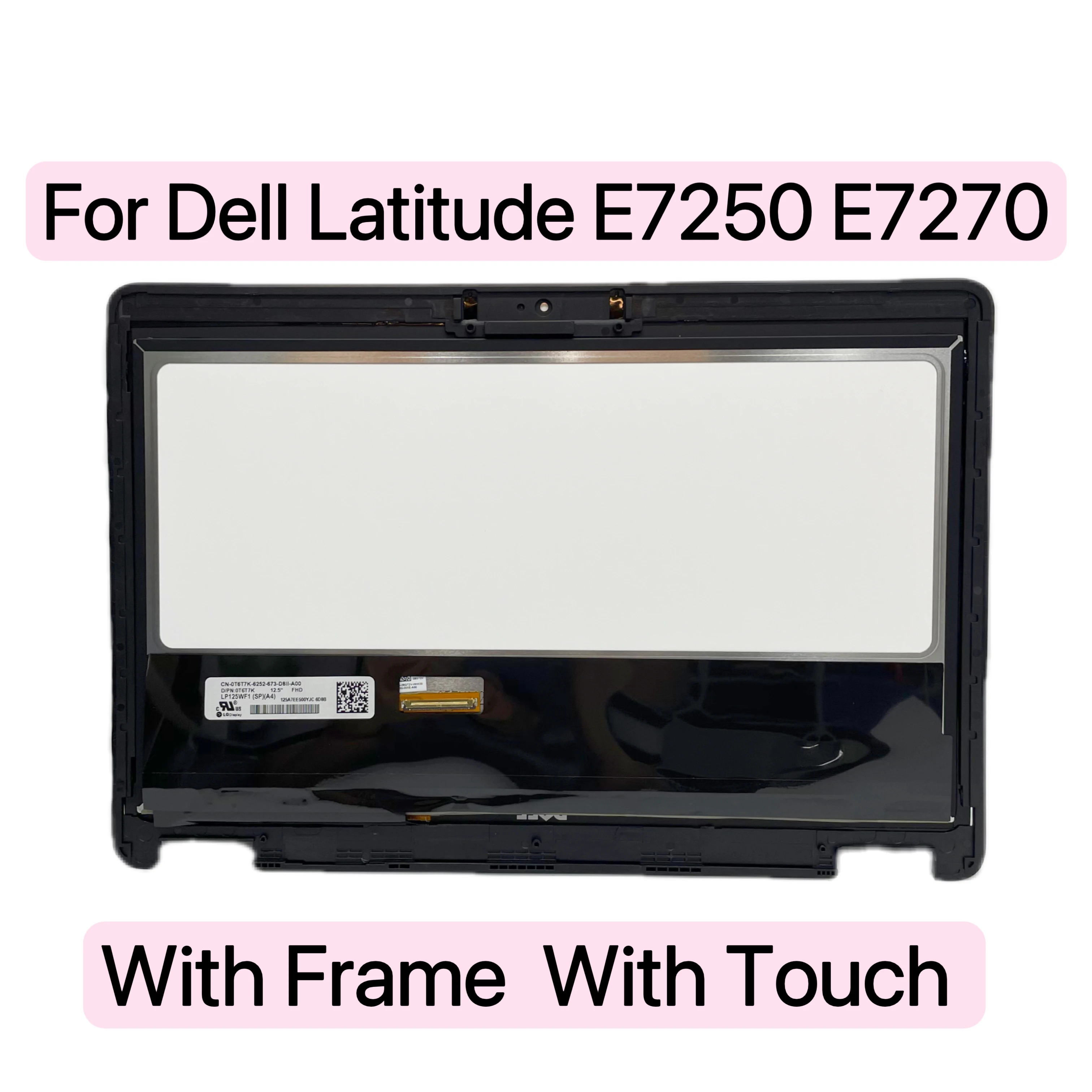 For Dell Latitude E7240 SPA4 E7250 E7270 P26S001 12.5" FHD Laptop LCD Display Touch Screen Assembly Notebook LCD Panel
For Dell Latitude E7240 SPA4 E7250 E7270 P26S001 12.5" FHD Laptop LCD Display Touch Screen Assembly Notebook LCD Panel