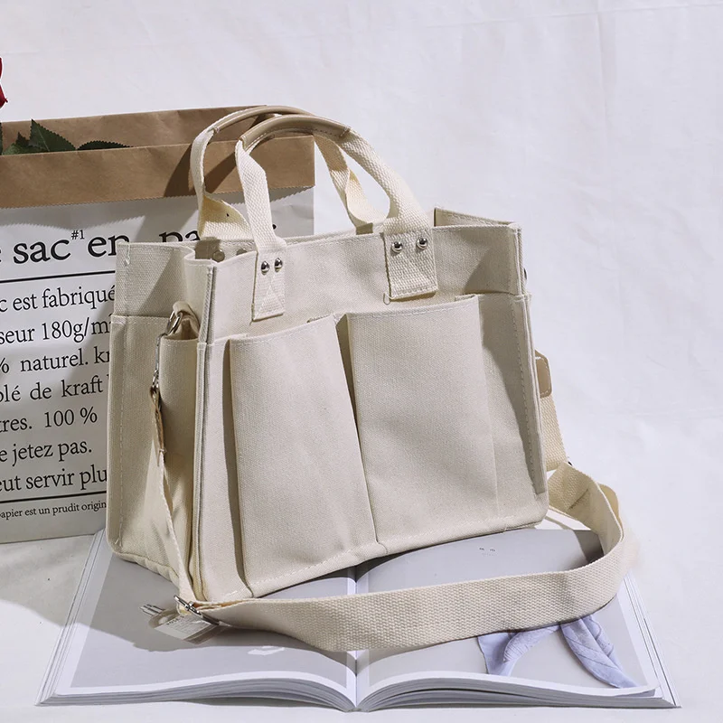 Women's Tote Bag Casual Canvas Large Capacity Shopping Female Crossbody Schoolbags Solid Shoulder Shopper Bags For Women Handbag
Women's Tote Bag Casual Canvas Large Capacity Shopping Female Crossbody Schoolbags Solid Shoulder Shopper Bags For Women Handbag