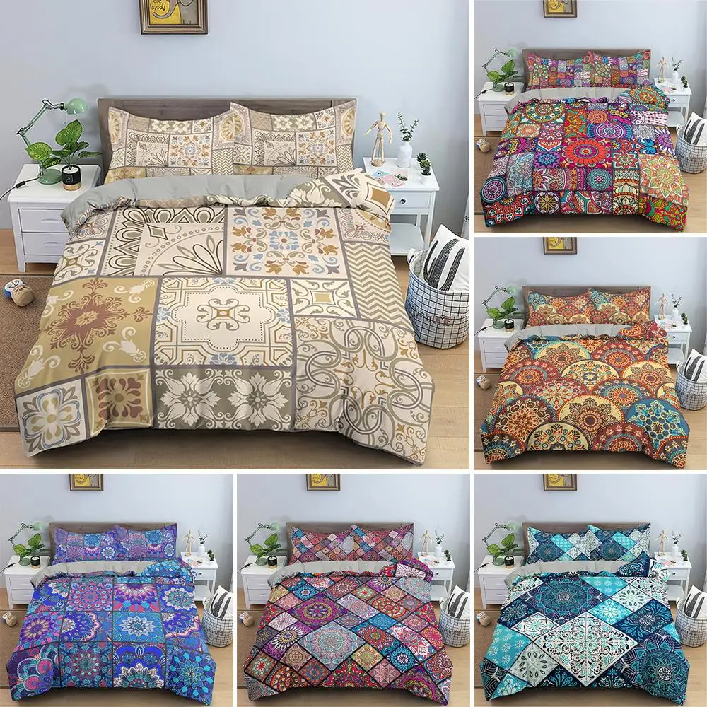 Mandala 3D Printed Duvet Cover Bohemian Bedding Set Pillowcase 220x240 King Size Quilt Cover for Bedroom Decor Home Textile
Mandala 3D Printed Duvet Cover Bohemian Bedding Set Pillowcase 220x240 King Size Quilt Cover for Bedroom Decor Home Textile