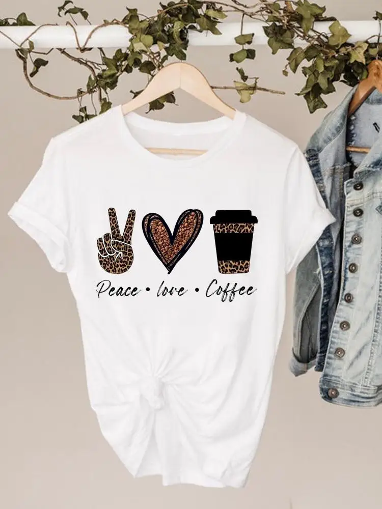 Graphic Tee Coffee Love Sweet Trend Women's Clothes Ladies Print T Clothing Short Sleeve Summer Female Fashion T-shirts
Graphic Tee Coffee Love Sweet Trend Women's Clothes Ladies Print T Clothing Short Sleeve Summer Female Fashion T-shirts