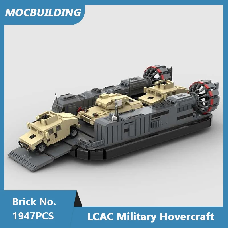 MOC Building Blocks LCAC Military Hovercraft Model DIY Assembled Bricks Creative Educational Children Toys Gifts 1947PCS
MOC Building Blocks LCAC Military Hovercraft Model DIY Assembled Bricks Creative Educational Children Toys Gifts 1947PCS