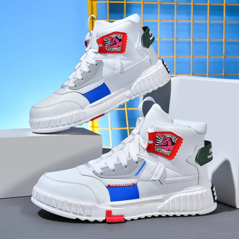 Shoes Men's 2022 Spring New Korean Version Trend All-match Men's Casual Shoes Sports High-top Sneakers High-quality Men's Shoes
Shoes Men's 2022 Spring New Korean Version Trend All-match Men's Casual Shoes Sports High-top Sneakers High-quality Men's Shoes