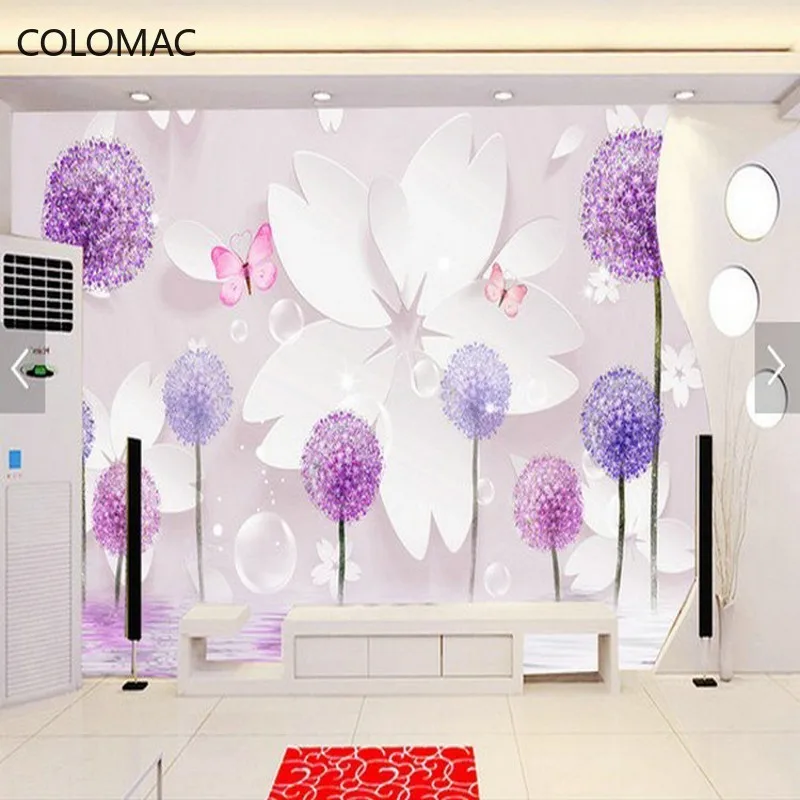 Colomac Custom Photo 3D Romantic Dandelion Wallpaper TV Living Room Bedroom Custom Lobby Mural Dropshipping
Colomac Custom Photo 3D Romantic Dandelion Wallpaper TV Living Room Bedroom Custom Lobby Mural Dropshipping
