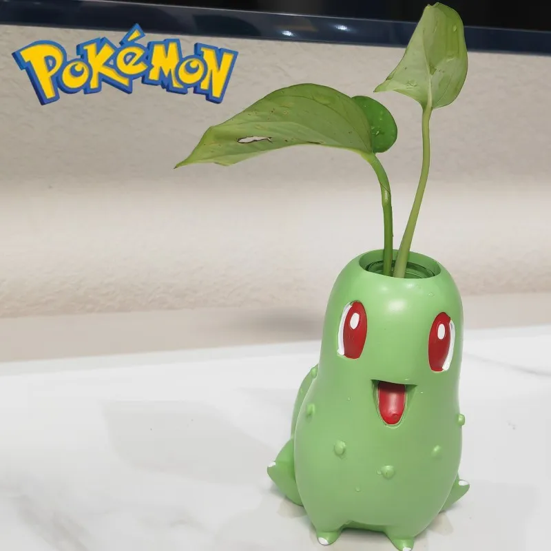 Цветочный горшок Pokemon Chikorita, креативный кавайный горшок для растений, декоративные фигурки, подарки на день рождения 
Цветочный горшок Pokemon Chikorita, креативный кавайный горшок для растений, декоративные фигурки, подарки на день рождения