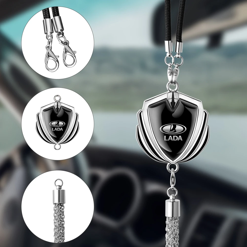 3D Metal Car Rear View Mirror Pendant Hanging Decoration Auto Interior Accessories For LADA Largus Granta Xray Vesta Largus NIVA
3D Metal Car Rear View Mirror Pendant Hanging Decoration Auto Interior Accessories For LADA Largus Granta Xray Vesta Largus NIVA