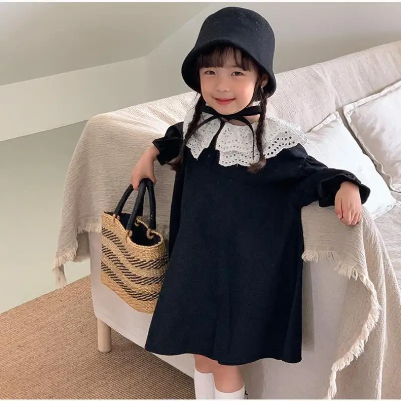 2023 Autumn New Children Long Sleeve Casual Dress Cotton Baby Girls Lace Collar Dress Toddler Cute Princess Dress Kids Clothes
2023 Autumn New Children Long Sleeve Casual Dress Cotton Baby Girls Lace Collar Dress Toddler Cute Princess Dress Kids Clothes