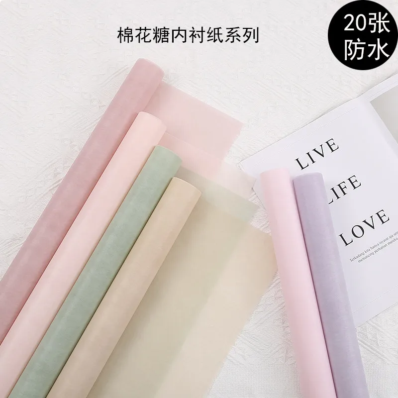 20PCS 60x60cm Halfclear Cotton Lined Flower Wrapping Paper Bouquet Gifts Packaging Solid Color Non Woven Fabric Lining Papers
20PCS 60x60cm Halfclear Cotton Lined Flower Wrapping Paper Bouquet Gifts Packaging Solid Color Non Woven Fabric Lining Papers