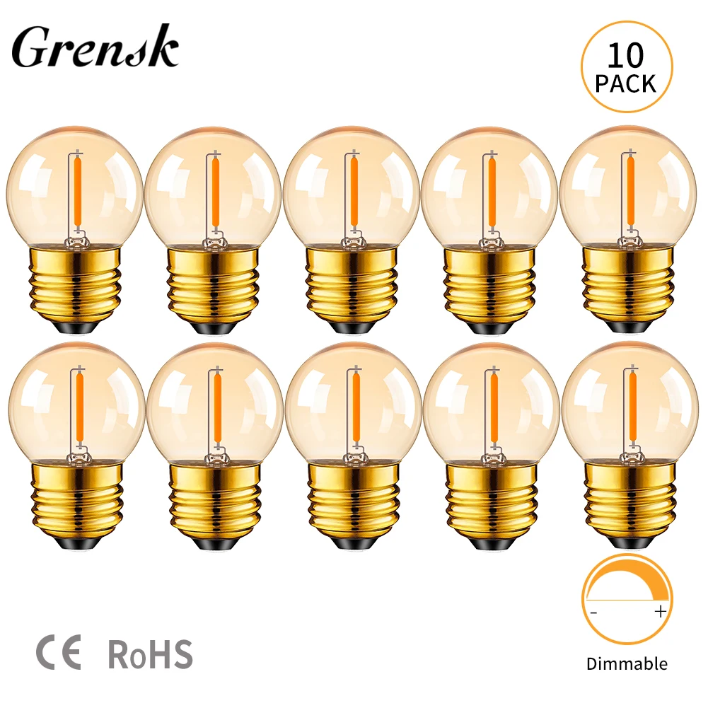Grensk LED лампа Эдисон янтарного цвета 10 штук
Grensk LED лампа Эдисон янтарного цвета 10 штук