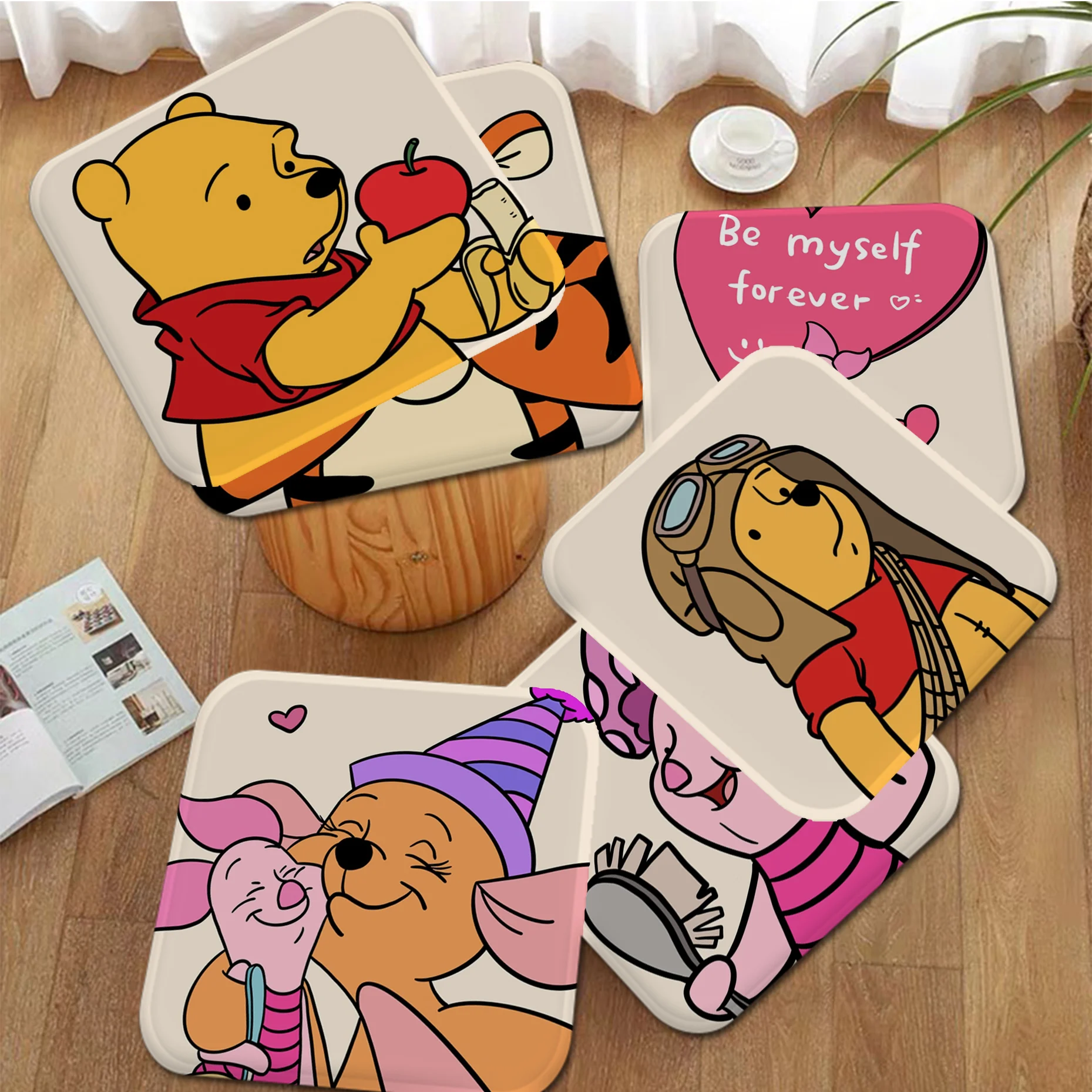 Disney Winnie The Pooh Cute Cushion Mat Four Seasons Fabric Cushion Non-slip Living Room Sofa Decor Tatami Office Chair Mat Pad
Disney Winnie The Pooh Cute Cushion Mat Four Seasons Fabric Cushion Non-slip Living Room Sofa Decor Tatami Office Chair Mat Pad