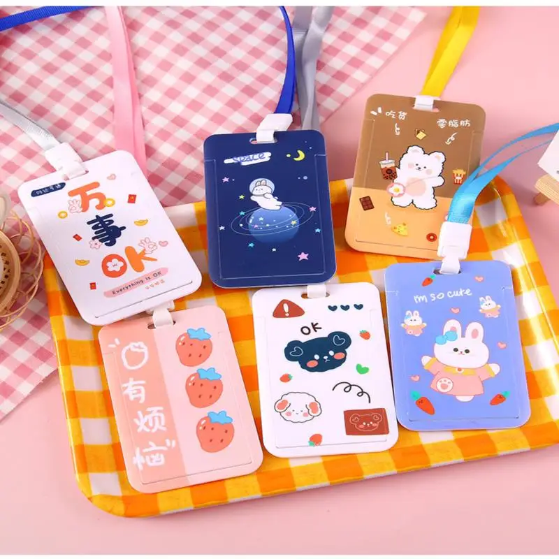 Kawaii Sliding Card Cover Push-pull Card Holder Cartoon Students Card Holder Student Campus Access Card
Kawaii Sliding Card Cover Push-pull Card Holder Cartoon Students Card Holder Student Campus Access Card