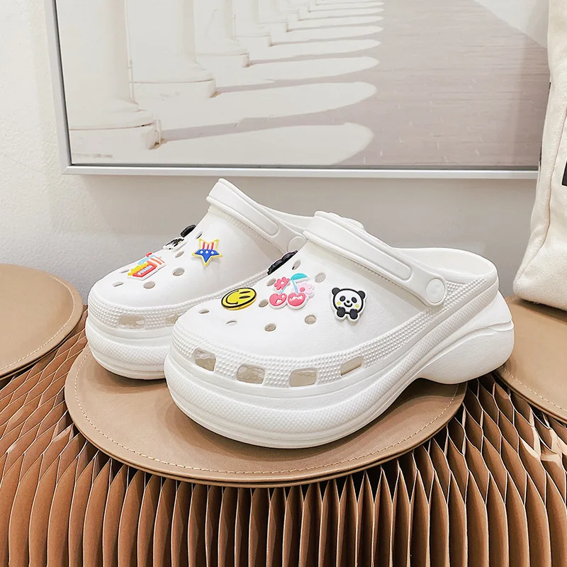 Women Summer Sandals Thick Bottom Fashion Girls Hole Shoes Soft Sole Female Home Slippers Ladies Casual Beach Sandals
Women Summer Sandals Thick Bottom Fashion Girls Hole Shoes Soft Sole Female Home Slippers Ladies Casual Beach Sandals