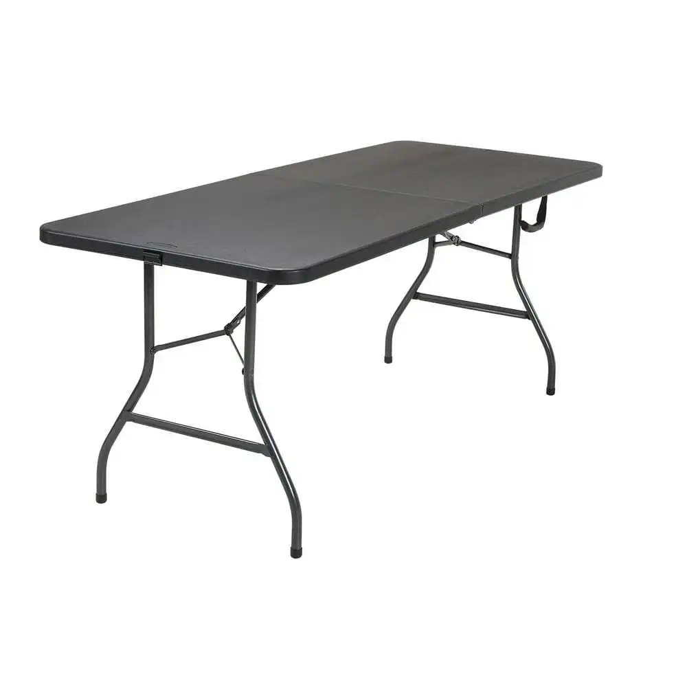Portable Picnic Folding Table for Indoor and Outdoor, 72"x30", Black
Portable Picnic Folding Table for Indoor and Outdoor, 72"x30", Black
