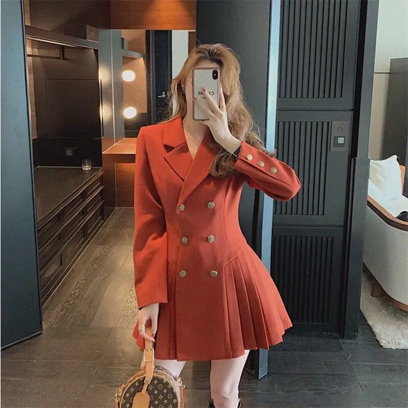 Sexy Black Hepburn Blazer Dress Vintage Aesthetic Woman Aesthetic Harajuku Korean Fashion Casual Mini Loose for Women Elegant
Sexy Black Hepburn Blazer Dress Vintage Aesthetic Woman Aesthetic Harajuku Korean Fashion Casual Mini Loose for Women Elegant