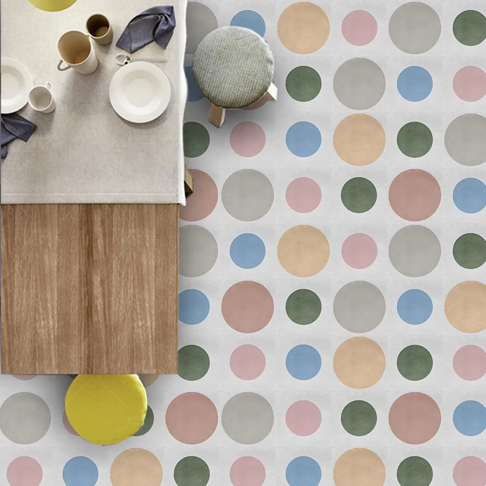 European-style Color Polka Dots Self-adhesive Non-slip Floor Stickers 20x20cmx10pcs Home Decoration Marble Renovation Sticker
European-style Color Polka Dots Self-adhesive Non-slip Floor Stickers 20x20cmx10pcs Home Decoration Marble Renovation Sticker