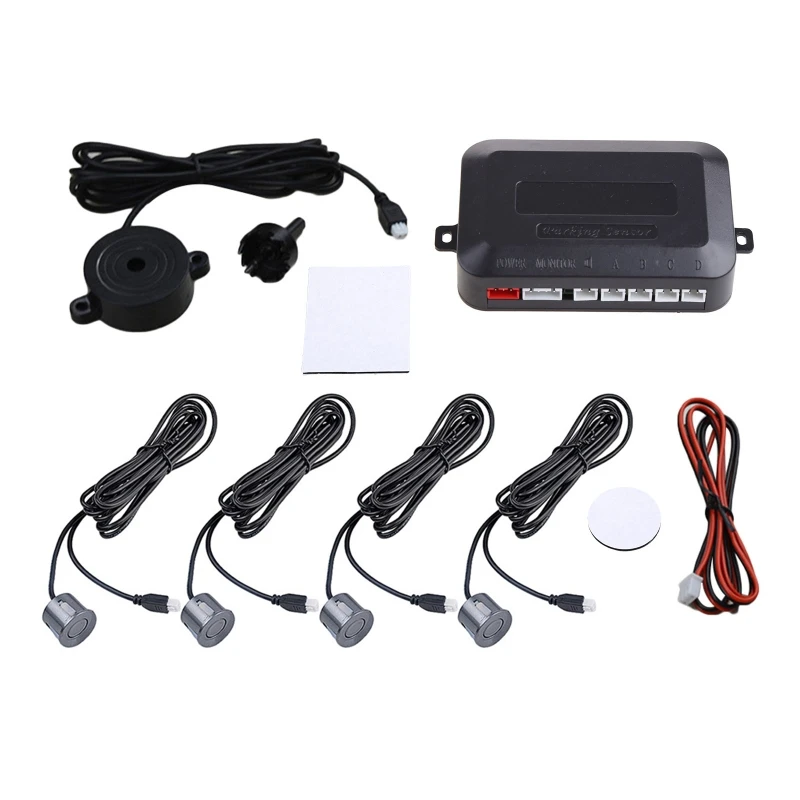 Car Reverse Backup Parking Sensor Radar-System 4 Probes Buzzer Beeps Detection Distance Waterproof Sound Indicator 12V
Car Reverse Backup Parking Sensor Radar-System 4 Probes Buzzer Beeps Detection Distance Waterproof Sound Indicator 12V