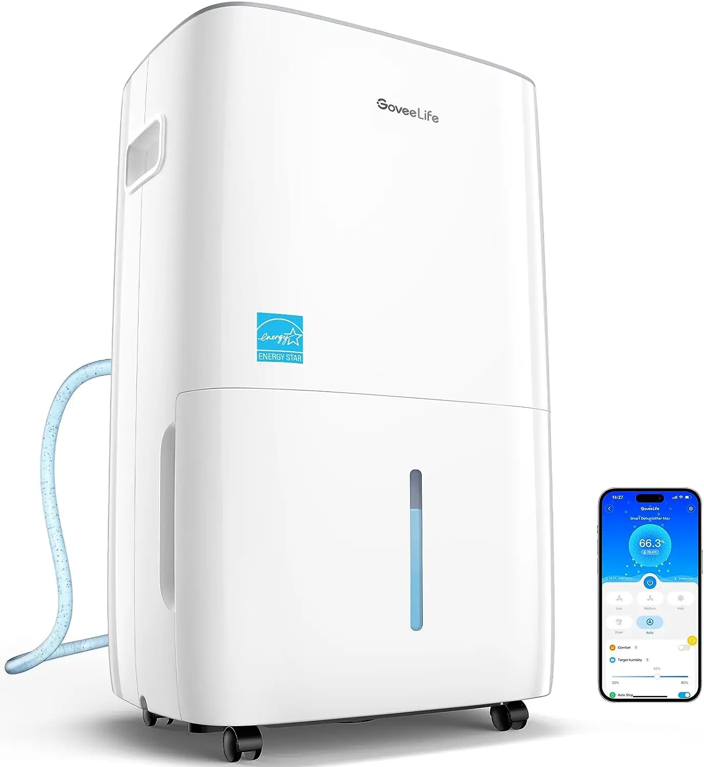 Free shipping Smart Dehumidifier for Basement 4,500 Sq.Ft, 50 to 109 Pint Auto Humidity Control Dehumidifier, Drain Hose, 2.0Gal
Free shipping Smart Dehumidifier for Basement 4,500 Sq.Ft, 50 to 109 Pint Auto Humidity Control Dehumidifier, Drain Hose, 2.0Gal