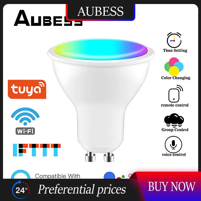 Diy Gu10 Light Bulb Dimmable Tuya Rgb Led Light Adjustable Brightness 4w Voice For Alexa Google Home Wifi Smart Spotlight Timer
Diy Gu10 Light Bulb Dimmable Tuya Rgb Led Light Adjustable Brightness 4w Voice For Alexa Google Home Wifi Smart Spotlight Timer