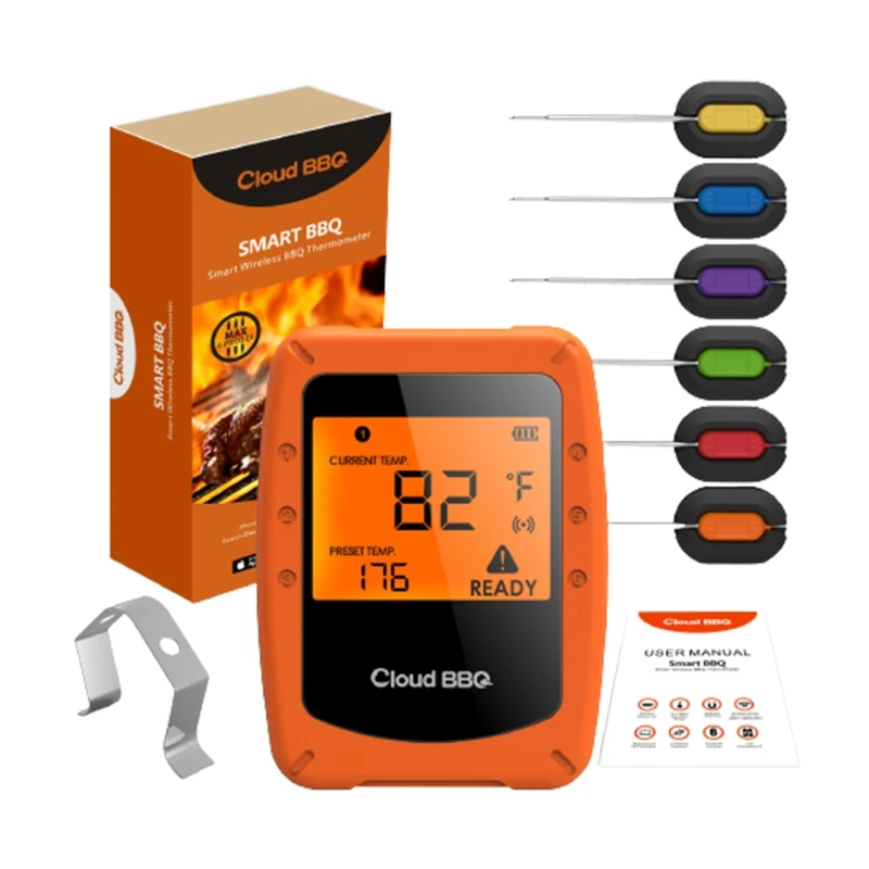 Smart Instant Read Meat Thermometers for Grilling Oven Food Smoker Barbecue
Smart Instant Read Meat Thermometers for Grilling Oven Food Smoker Barbecue