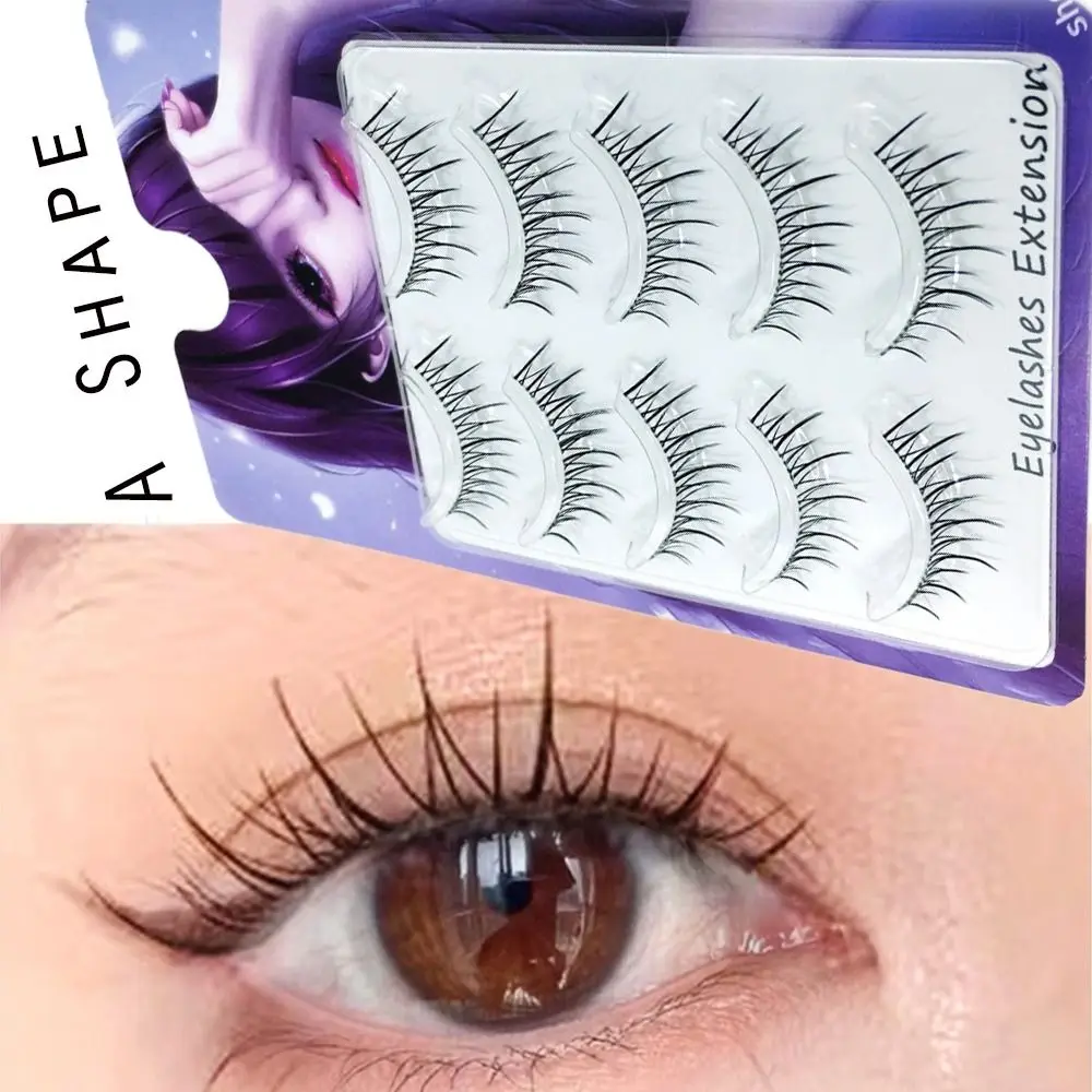 5 Pairs Women Beauty Superfine Natural TM03 False Eyelashes A Shape Transparent Stem Manga Lashes
5 Pairs Women Beauty Superfine Natural TM03 False Eyelashes A Shape Transparent Stem Manga Lashes