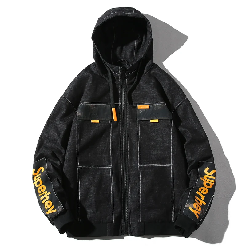Casual Hooded Jacket Men Spring Autumn Fashion New Streetwear Hip Hop Men Jacket Black Windproof Windbreaker Coat Men Clothing
Casual Hooded Jacket Men Spring Autumn Fashion New Streetwear Hip Hop Men Jacket Black Windproof Windbreaker Coat Men Clothing