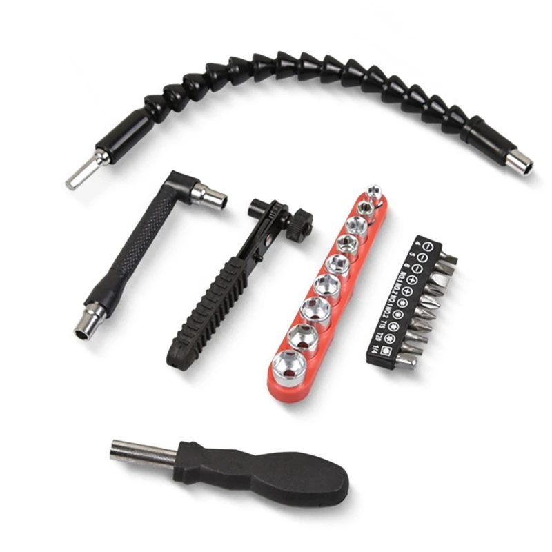 Flexible Shaft Extension Screwdriver Drill Bit Holder Link for Electronic Drill 300mm Hex Screwdriver Soft Shafts Tool
Flexible Shaft Extension Screwdriver Drill Bit Holder Link for Electronic Drill 300mm Hex Screwdriver Soft Shafts Tool