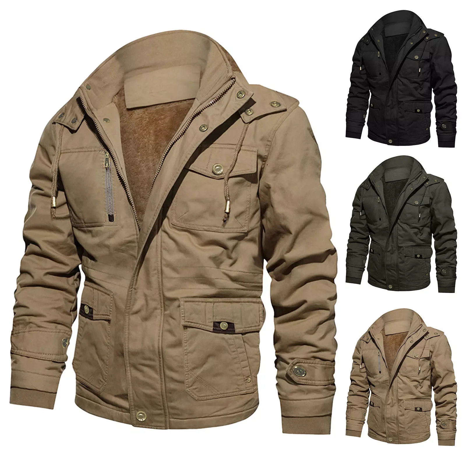 NEW IN Mens Autumn And Winter Fashion Leisure Washing Detachable Hooded Cotton Velvet Padded Long Jacket Jacket Size
NEW IN Mens Autumn And Winter Fashion Leisure Washing Detachable Hooded Cotton Velvet Padded Long Jacket Jacket Size