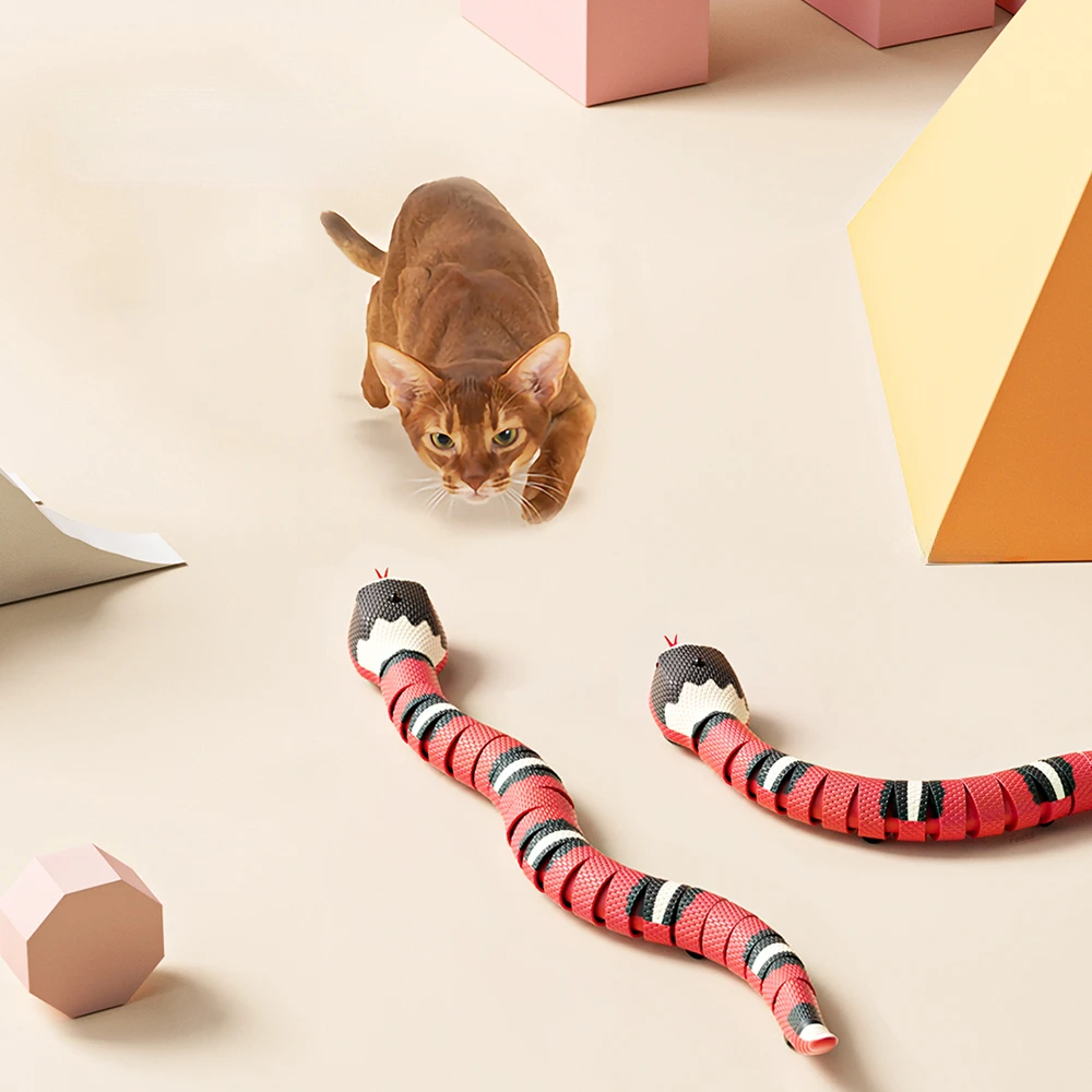 Smart Sensing Snake Cat Toys Electric Interactive Toys For Cats USB Charging Cat Accessories For Pet Dogs Game Play Toy Dropship 
Smart Sensing Snake Cat Toys Electric Interactive Toys For Cats USB Charging Cat Accessories For Pet Dogs Game Play Toy Dropship