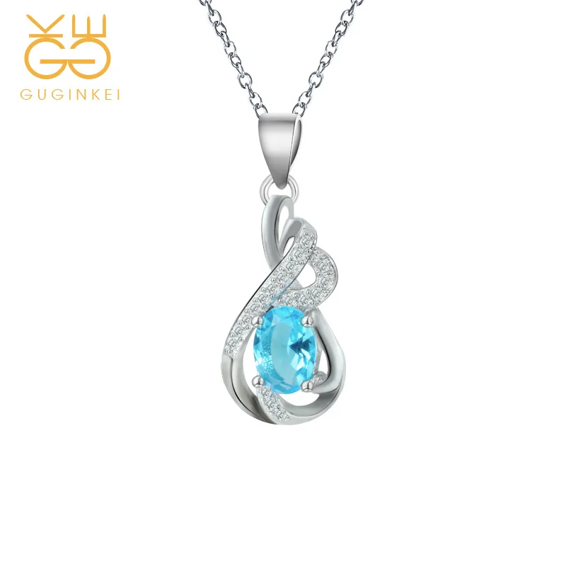GUGINKEI Simple Water Drop Topaz Pendant Necklaces Silver 925 Jewelry Women Wedding 925 Sterling Silver Dangle Necklace Jewelry
GUGINKEI Simple Water Drop Topaz Pendant Necklaces Silver 925 Jewelry Women Wedding 925 Sterling Silver Dangle Necklace Jewelry