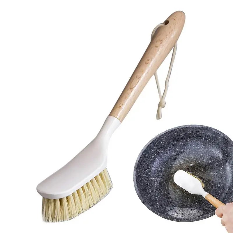 Wooden Long Handle Pan Pot Brush Dish Bowl Washing Cleaning Brush Practical Hanging Nonstick Oil Kitchen Cleaning Tools
Wooden Long Handle Pan Pot Brush Dish Bowl Washing Cleaning Brush Practical Hanging Nonstick Oil Kitchen Cleaning Tools