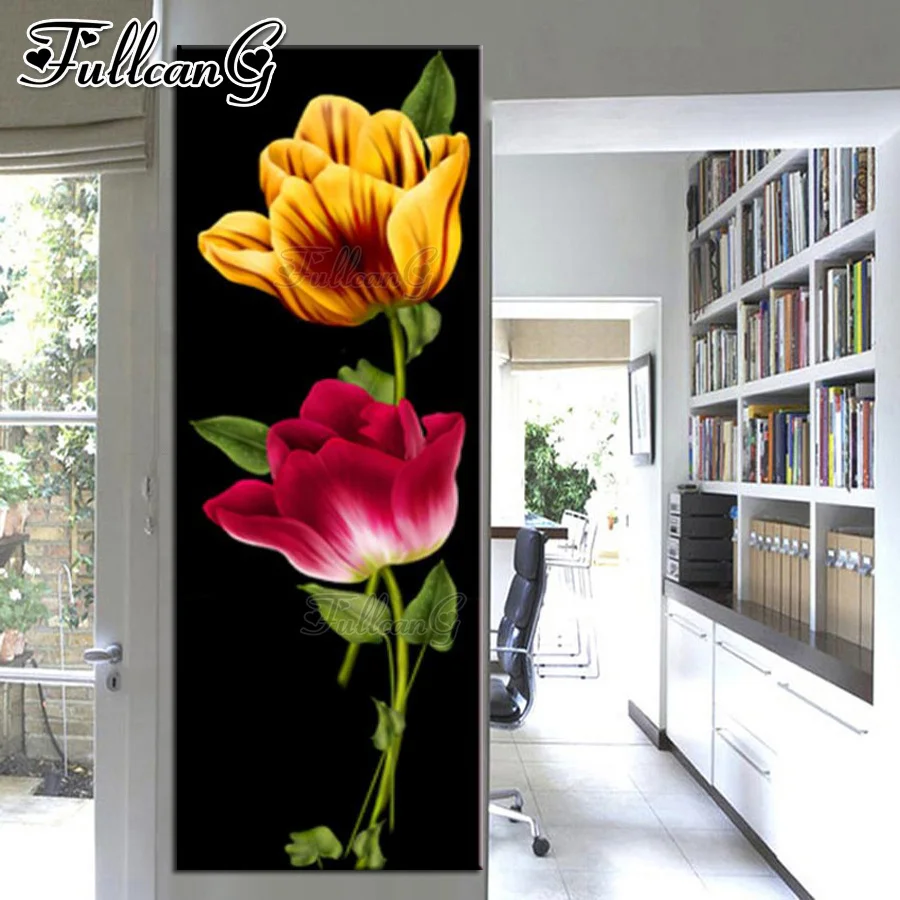 FULLCANG Diamond Painting Cross Stitch New Arrivals Yellow red flower large diy full embroidery mosaic tulips home decor FG1442
FULLCANG Diamond Painting Cross Stitch New Arrivals Yellow red flower large diy full embroidery mosaic tulips home decor FG1442