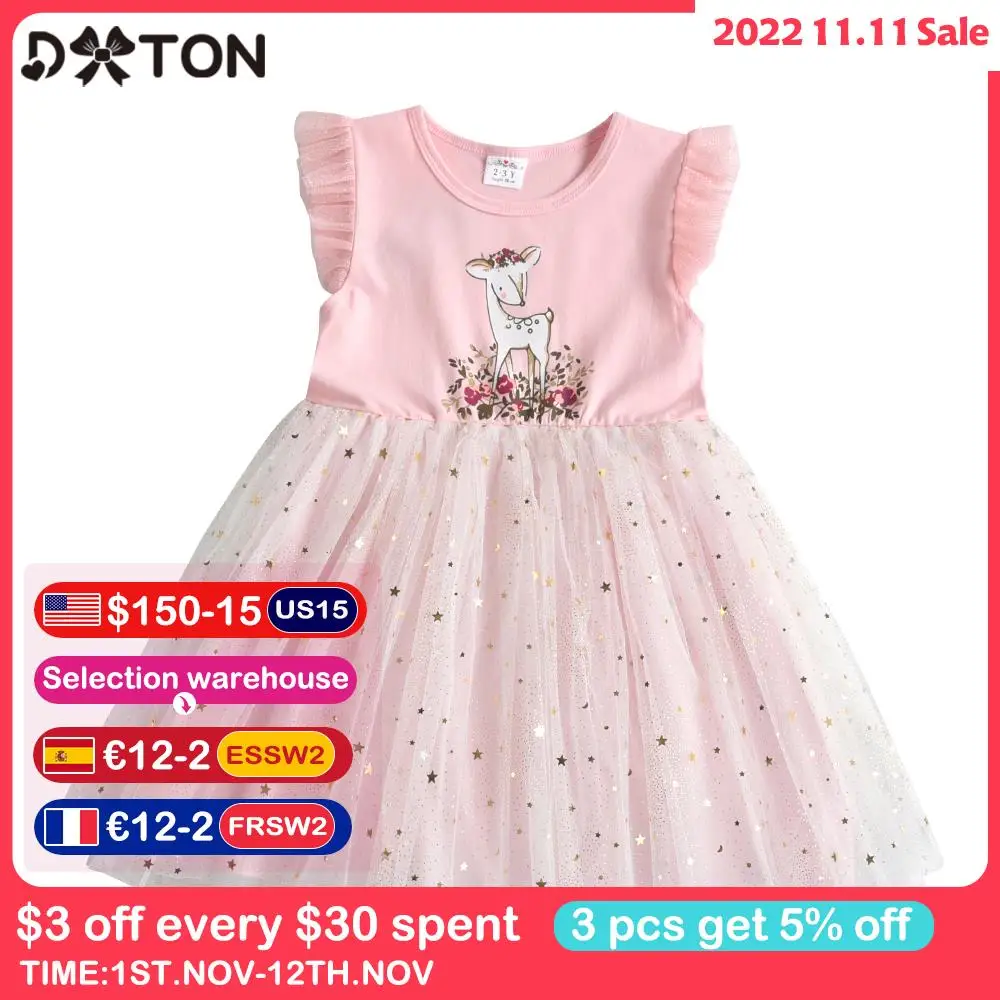 DXTON Short Sleeve Kids Dresses For Girls Summer Children Cotton Dress Cartoon Toddler Princess Girls Dress Flower Girls Costume
DXTON Short Sleeve Kids Dresses For Girls Summer Children Cotton Dress Cartoon Toddler Princess Girls Dress Flower Girls Costume