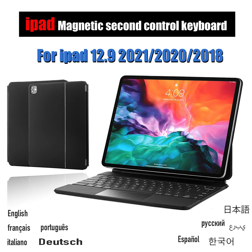 New Magic Keyboard Magnetic Backlit For Apple iPad Pro 12.9 inch 2018 Wireless Bluetooth Touchpad Tablet Cover клавиатура
New Magic Keyboard Magnetic Backlit For Apple iPad Pro 12.9 inch 2018 Wireless Bluetooth Touchpad Tablet Cover клавиатура