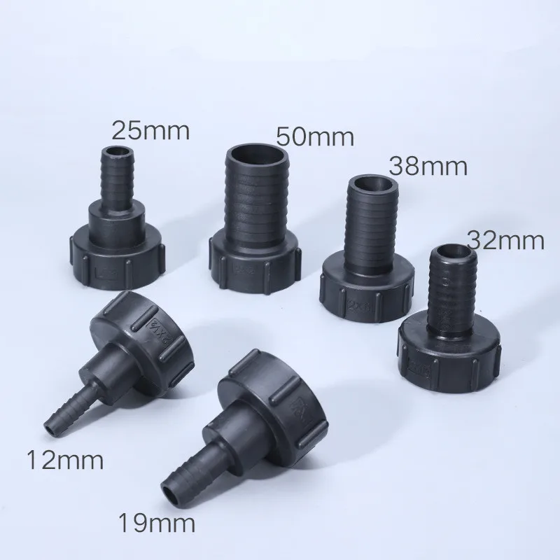 Plastic IBC Tank Adapter S60*6 to 1/2'' 3/4'' 1'' 1.2'' Hose Connector Durable Garden Hose Joint Replacement Fittings
Plastic IBC Tank Adapter S60*6 to 1/2'' 3/4'' 1'' 1.2'' Hose Connector Durable Garden Hose Joint Replacement Fittings