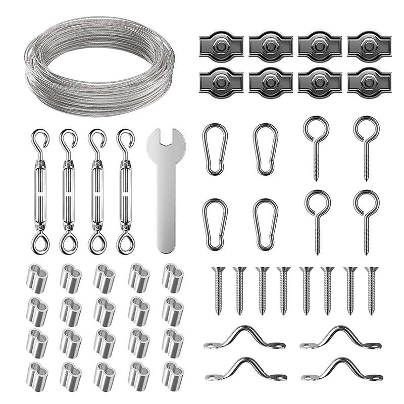 45M PVC Coated Wire Rope Fence Wire Garden Wire For Climbing Plants/Wire Fence Roll Kit/Steel Wire Tensioner
45M PVC Coated Wire Rope Fence Wire Garden Wire For Climbing Plants/Wire Fence Roll Kit/Steel Wire Tensioner