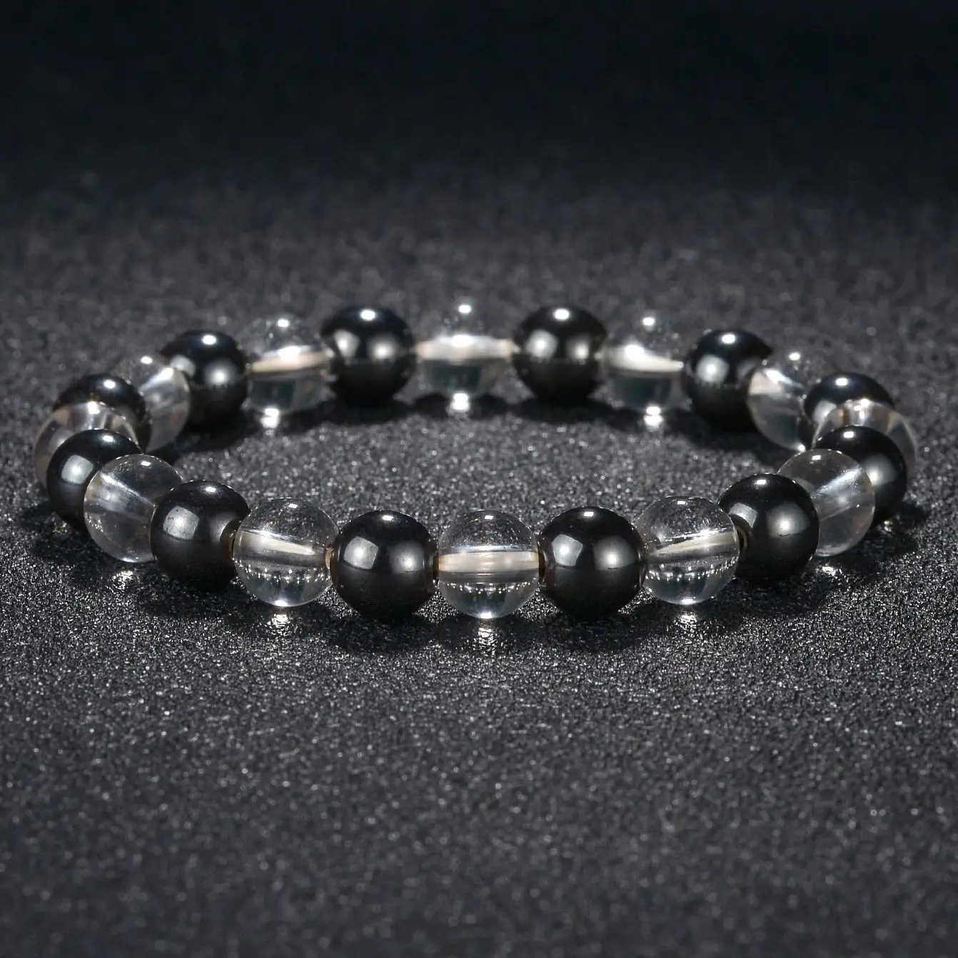 8mm White Crystal Lovers Energy Balance Bracelet Jewelry Clear Natural Black Hematite Stone Beads Men Jewelry Bracelets Bangle
8mm White Crystal Lovers Energy Balance Bracelet Jewelry Clear Natural Black Hematite Stone Beads Men Jewelry Bracelets Bangle