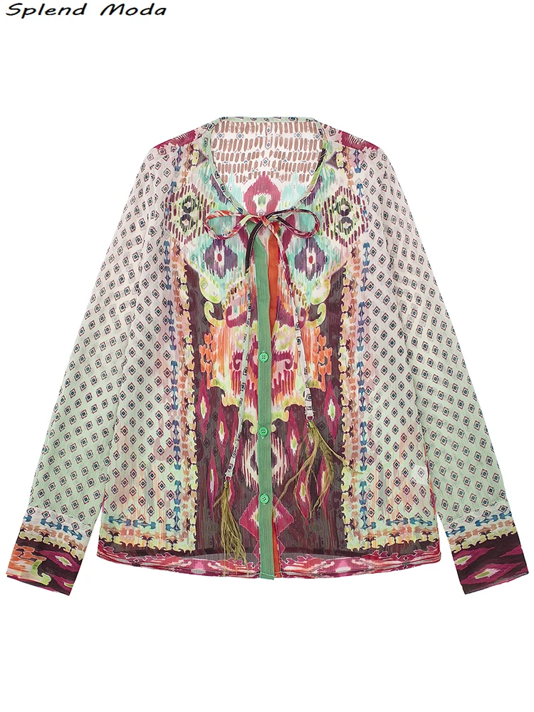 ZA 2022 Women Fashion Summer Boho Vintage Printed Single Breasted Blouses Holiday Chic O-Neck Long Sleeve Shirts
ZA 2022 Women Fashion Summer Boho Vintage Printed Single Breasted Blouses Holiday Chic O-Neck Long Sleeve Shirts