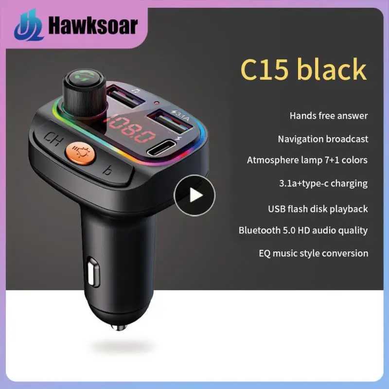 Bluetooth Car Cigarette Lighter Multi-function Charger Fm Transmitter Fast Charger Portable Mp3 Music Player Automobile
Bluetooth Car Cigarette Lighter Multi-function Charger Fm Transmitter Fast Charger Portable Mp3 Music Player Automobile