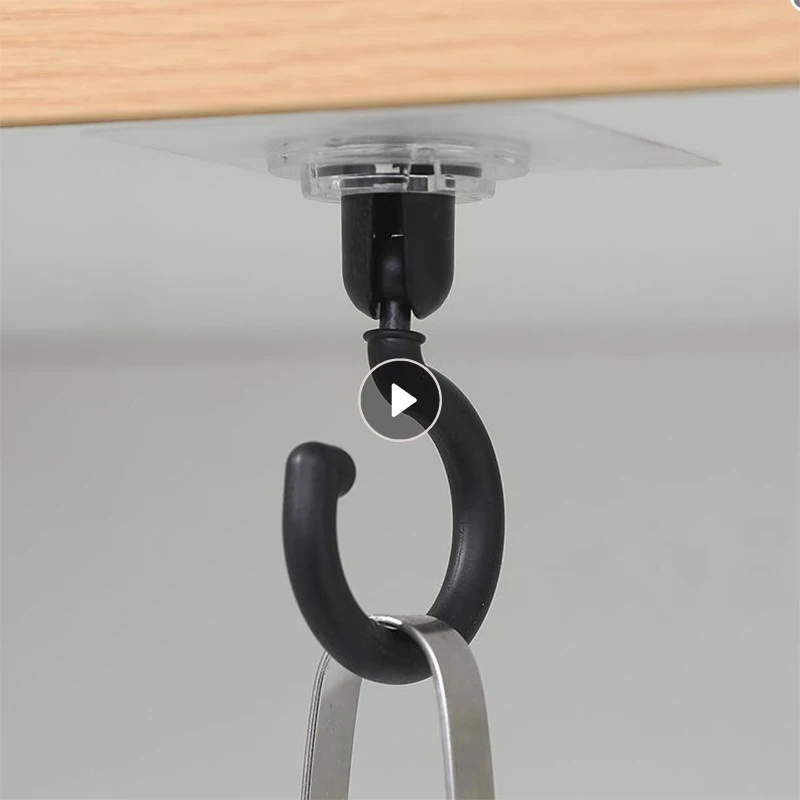 1PC Ceiling Rotary Hook Strong Hook Household Multifunction Adhesive Hook Kitchen Bathroom Wall Key Hanging Door Back Coat Hook
1PC Ceiling Rotary Hook Strong Hook Household Multifunction Adhesive Hook Kitchen Bathroom Wall Key Hanging Door Back Coat Hook