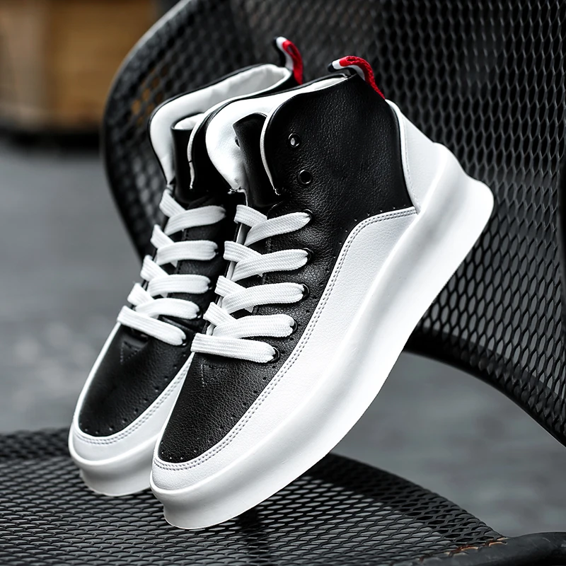 Hip Hop Streetwear Men Chunky Sneakers Casual Shoes Tenis Sapato Masculino Retro High Platform Basket Man Walking | Обувь