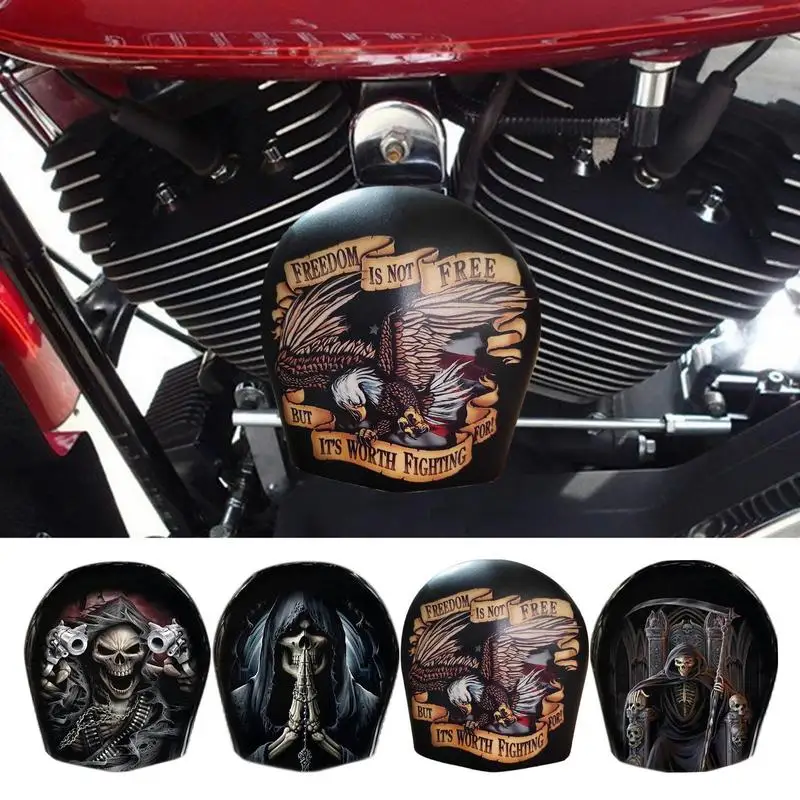 Motorcycle Horn Cover Chrome Skull Design Horn Cover Decoration Cowbells Measuring Card Stylish Horn Decoration For Modification
Motorcycle Horn Cover Chrome Skull Design Horn Cover Decoration Cowbells Measuring Card Stylish Horn Decoration For Modification